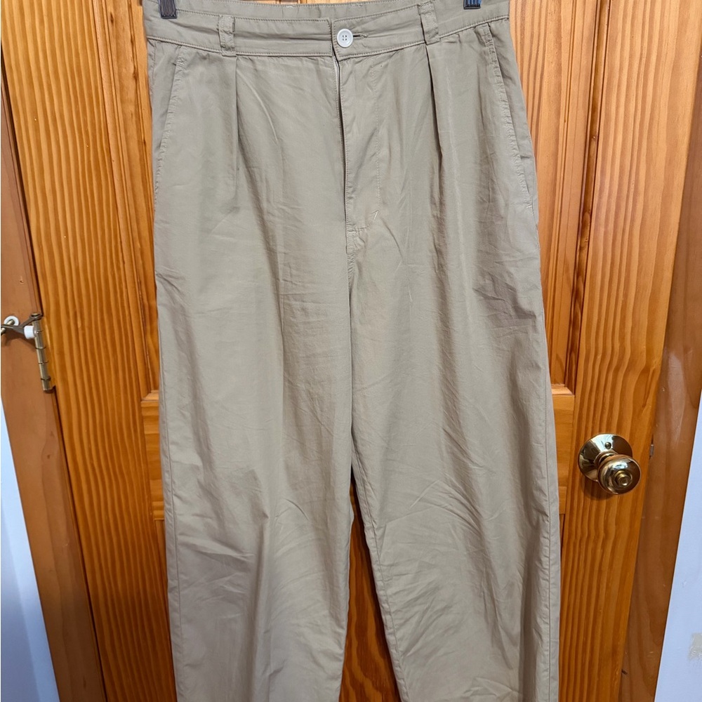 OZMA Poplin Field Pant Size Small Khaki
